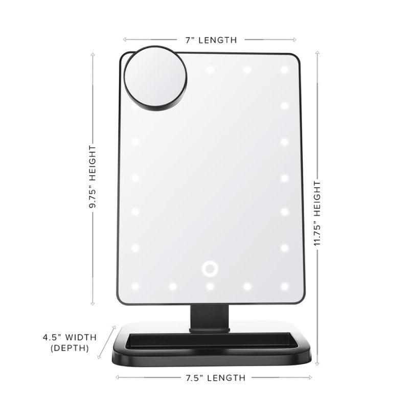 touch xl dimmable led mirror